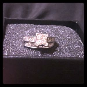 1.5 carat diamond princess cut diamond ring